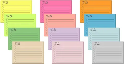 Produktbild von Selbstklebende Notizzettel 500 Blatt, 12 Farben, liniert, für Büro