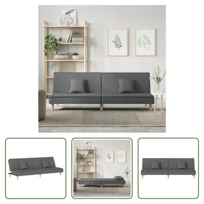 Produktbild von The Living Store Schlafsofa Dunkelgrau Stoff