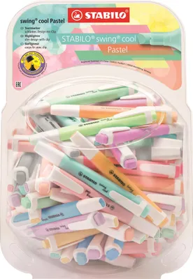Produktbild von STABILO swing cool Pastel 100er Bonbonglas 14 Farben