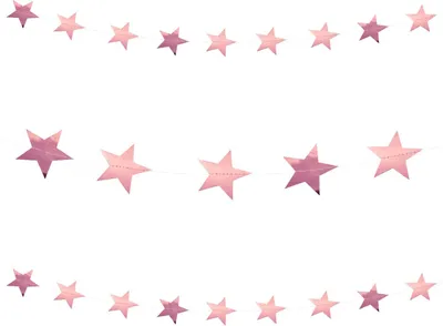 Produktbild von Oblique Unique Stern Girlande Banner mit Sternen Geburtstag Party Weihnachten Baby Shower Deko - roségold
