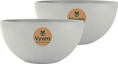 Obrázek produktu pro Vyveo – květináč Bolla – sada 2 ks – světle šedá – 30 x 15