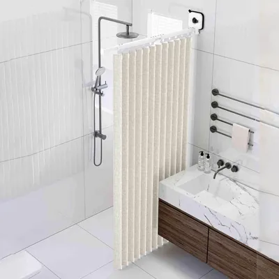 Produktbild von Verstellbarer Duschkopf und Vorhangset für das Badezimmer