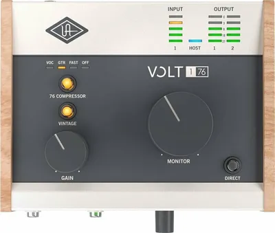 Produktbild von Universal Audio Volt 176, Desktop, 1 x MIDI, 1 x MIDI, USB, 24-bit/192kHz, 192 kHz