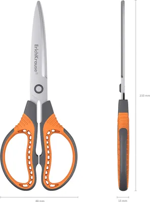 Produktbild von Erichkrause Protektor universal gerade geschnitten grau, orange, Edelstahl