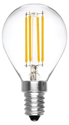 Zdjęcie produktu dla Żarówka LED Alcapower G45 E14 6W 810lm 4000K, filament, przezroczysta, klasa energetyczna D, żywotność 25000h.