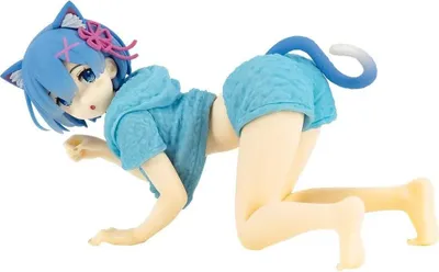 Zdjęcie produktu dla Taito Prize Re:zero Starting Life In Another World Pvc Rem Cat Roomwear Version Figur Blau Blau One Size