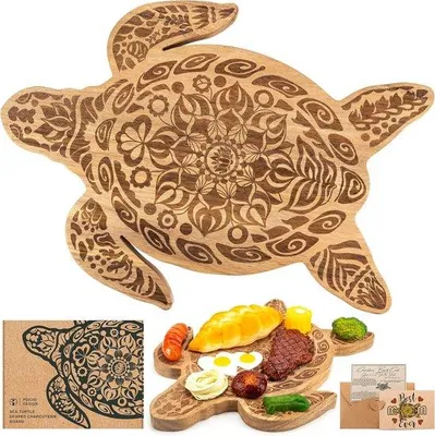 Produktbild von Servierplatte Schildkrötenform - Akazienholz
