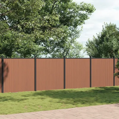 Obrázek produktu pro Maison Exclusive – plotový díl hnědý 1391 × 186 cm (WPC)