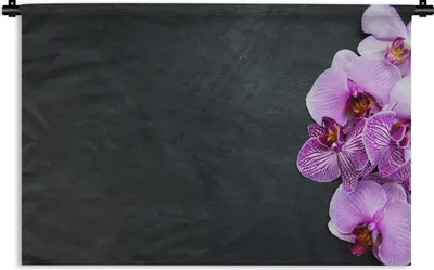 Produktbild von MuchoWow® Wandteppich Wandbehang Orchidee - Blumen - Rosa - Flora 120x80 cm Tapisserie Dekoration Wandtuch - Wanddekorationen - Wandtücher