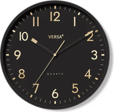 Produktbild von Wanduhr Versa Schwarz Kunststoff 4 x 30 x 30 cm