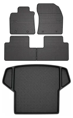 Produktbild von Gummimatten + Kofferraumwanne für Toyota Avensis III T27 2009-2018 (Kombi) – Schwarz, passgenau – Wielganizator SolidPRO