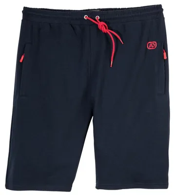 Produktbild von Adamo kurze Jogginghose Übergröße navy gerippt