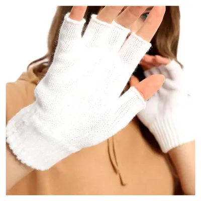 Produktbild von Winterhandschuhe für Damen und Herren - Strickhandschuhe ohne Finger mit flexiblem, weichem Bündchen
