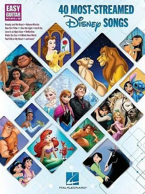 Obrázok produktu pre 40 Most-Streamed Disney Songs: Easy Guitar with Notes and Tab Songbook