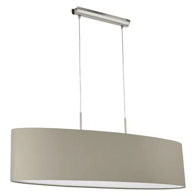 Produktbild von EGLO PASTERI, Oberfläche, Graubraun, Kupfer, Stoff, Nickel, Stahl, Schlafzimmer, Esszimmer, Küche, Wohnzimmer, IP20, II
