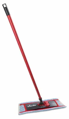 Produktbild von Vileda 4023103000032, Laminat, Kacheln, Holz, Nass, Kunststoff, Rot, Weiß, 430 mm, 370 mm