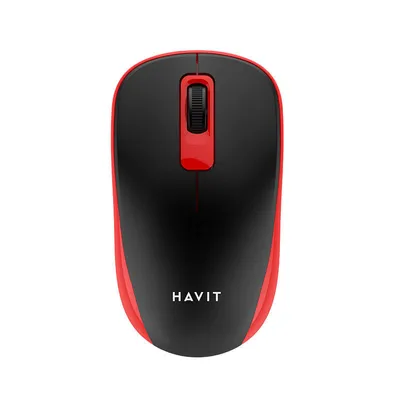 Produktbild von Havit Ms626Gt Kabellose Universal-Maus (Schwarz und Rot)