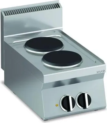 Obrázok produktu pre Elektrický sporák KBS s 2 okrúhlymi platňami, stolový, pripravený na pripojenie, 400 V, 5,2 kW