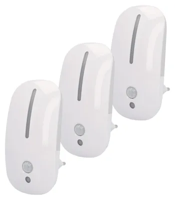 Produktbild von 3x LED-Nachtlicht mit Dämmerungssensor + Bewegungsmelder