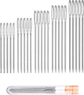 Imagen del producto de Naalden Naainaalden - 25 unidades - Agujas de coser gruesas - Agujas para bordar - Ojos grandes
