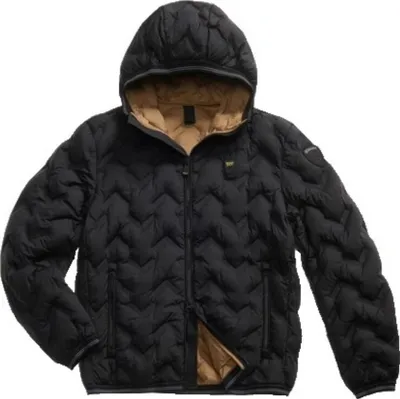 Produktbild von Blauer Herren Daunenjacke 25WBLUC03233999 mit Kapuze und Zwei-Wege-Reißverschluss
