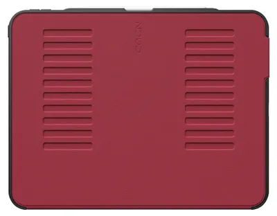 Productafbeelding van Zugu case Hoesje iPad Pro 13" (M4-M5) – Verstelbare Magnetische Standaard – Veilige Magnetische Houder – Robuuste Bumper en Stevige TPU + PC Behuizing - Rood