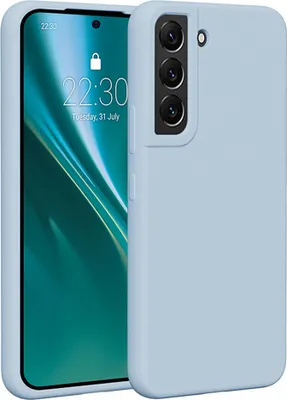 Immagine prodotto di Etteri custodia in silicone per Samsung Galaxy S22 custodia per cellulare azzurro