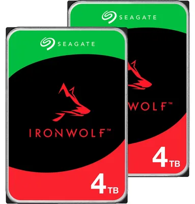 Produktbild von Seagate IronWolf NAS 2 x 4 TB Bundle , Festplatte, (SATA 6 Gb/s, 3,5"
