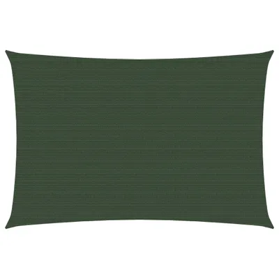 Produktbild von The Living Store Sonnensegel 160 g/m² Dunkelgrün 3x4,5 m HDPE