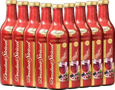 Produktbild von 9x Vorteils-Weinpaket Dresdner Striezel Glühwein Mehrfrucht - Lausitzer
