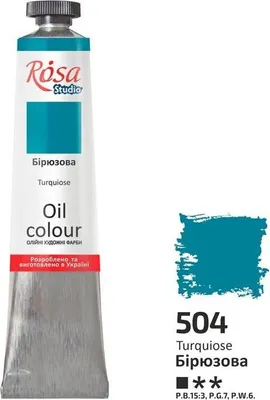 Produktbild von Ölfarbe Türkis 504, 45 ml – Rosa