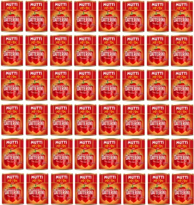 Produktbild von 48x Mutti Pomodorini Datterini Kirschtomaten Datterini süßer Geschmack längliche Form italienisches Sauce Tomaten 400g Dose
