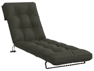 Productafbeelding van Zonnebedkussen VIANEN, 100% polyester, antraciet