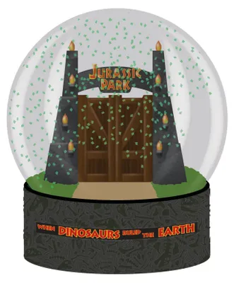 Jurassic Park Schneekugel, 65 mm, mit Toren