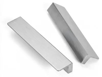 Produktbild von 10 Schrankgriffe 128mm Lochabstand, Möbelgriffe aus Edelstahl, Türgriffe für Küchenschränke, Silber