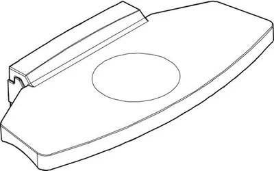 Produktbild von SOLUNA Handgriff für Plissée nach Maß Vario Deluxe aus Aluminium alufarben