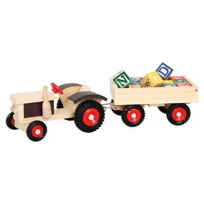 Zdjęcie produktu dla Bino & Mertens - Tracki Bobo - Traktor z przyczepą ABC
