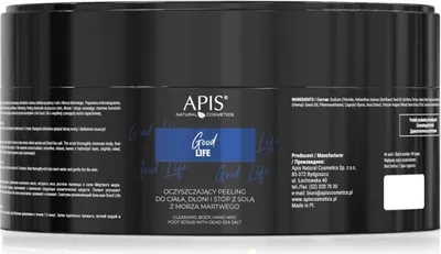 Obrázok produktu pre APIS Good Life - parfumovaný peeling na telo, ruky a nohy so soľou z Mŕtveho mora 250g