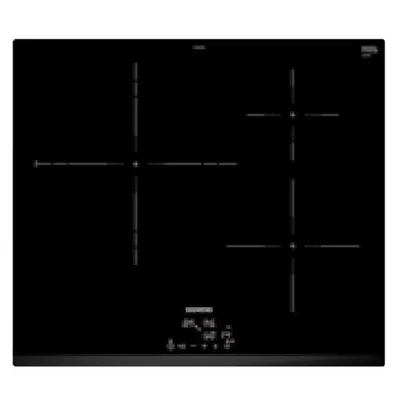 Produktbild von Siemens iQ300 EH631BDB6E, Schwarz, Integriert, 59 cm, Zonen-Induktionskochfeld, Keramik, 3 Zone(n)