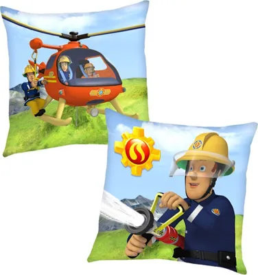 Produktbild von Helikopter | Kinder Deko-Kissen 40 x 40 cm | Feuerwehrmann Sam