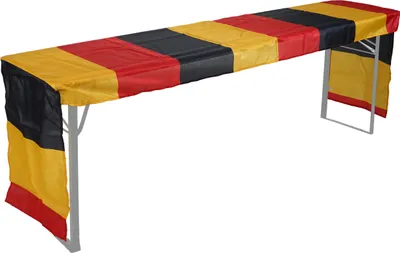 Produktbild von Tischdecke für Bierzeltgarnitur HWC-D19, Biertischhusse Tischhusse, Deutschland WM EM 360x73cm