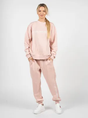 Produktbild von EMPORIO ARMANI Damen-Trainingsanzug-Set Freizeit Winter-Fleece-Pullover mit Rundhalsausschnitt und Taschen Artikel 164599 2F265, L / IT IV / CN 170/96Y / BR G / MX G, Cotone 70%,Poliestere 30%