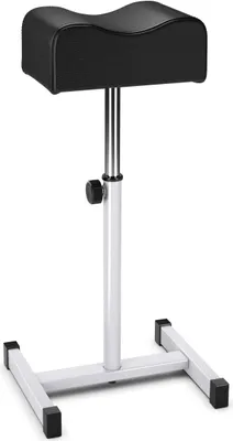 Zdjęcie produktu dla Taboret do pedicure COSTWAY, regulowana wysokość podnóżka w zakresie 45cm-65cm, podnóżek do pielęgnacji paznokci w salonach, spa