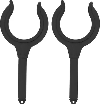 Produktbild von 2 PCs Bootsrockschlossfischereihalter Halterung Marine Gummi -Dinghy -Zubehör (schwarz)