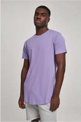 Produktbild von Urban Classics TB638 | Shaped Long Tee Herren T-Shirt - Farbe: Lavender - Größe: L