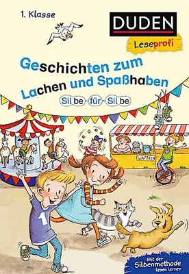 Immagine prodotto di Duden Leseprofi - Silbe für Silbe: Geschichten zum Lachen und Spaßhaben, 1. Klasse