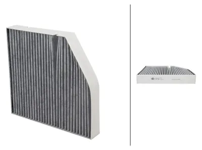 Obrázok produktu pre Vnútorný filter, peľový filter 259 x 244 mm HELLA, napr. pre MERCEDES-BENZ