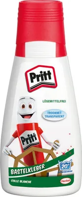 Produktbild von Pritt Bastelkleber lösemittelfrei 100 g Flasche trocknet transparent