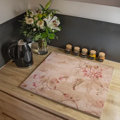 Zdjęcie produktu dla banjado szklana pokrywa płyty grzewczej 60x52cm ceramiczna pokrywa płyty grzewczej znikająca osłona przeciwbryzgowa deska do krojenia [HAP1 11508]