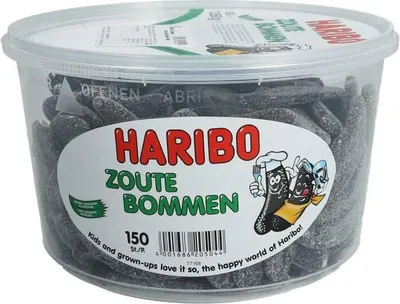 Produktbild von Haribo Zoute Bommen 150er